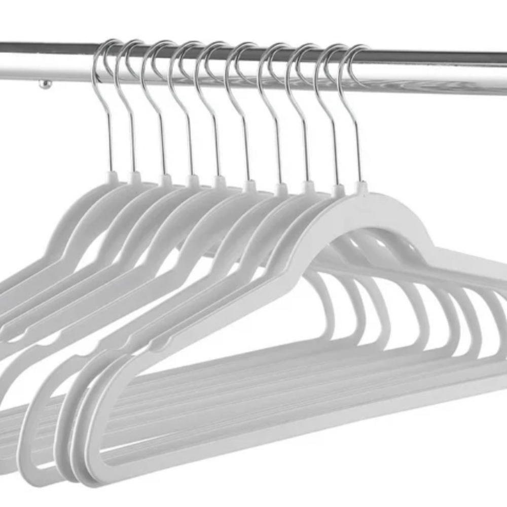 Durable Plastic, Space Saving, Slim Clothes Hangers (Set of 10 hangers)